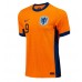 Camisa de Futebol Holanda Wout Weghorst #9 Equipamento Principal Europeu 2024 Manga Curta